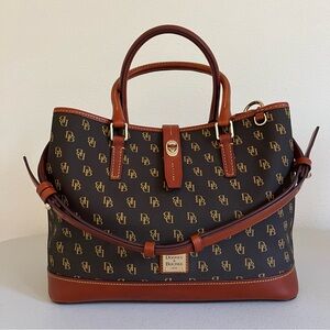 Dooney & Bourke Gretta Perry Satchel in Brown T’moro